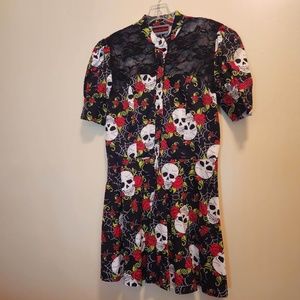 Jawbreaker Skull Lace Dress XL